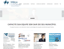 Tablet Screenshot of miltonconsultoria.com.br